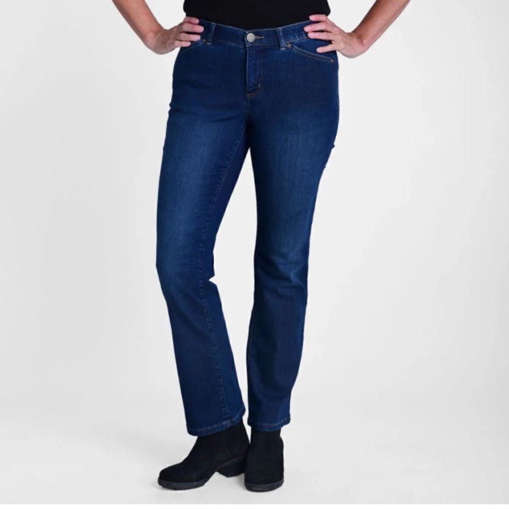 Take 50% OFF- Christopher & Banks Dark Blue High Rise Denim Jeans, Size-10L